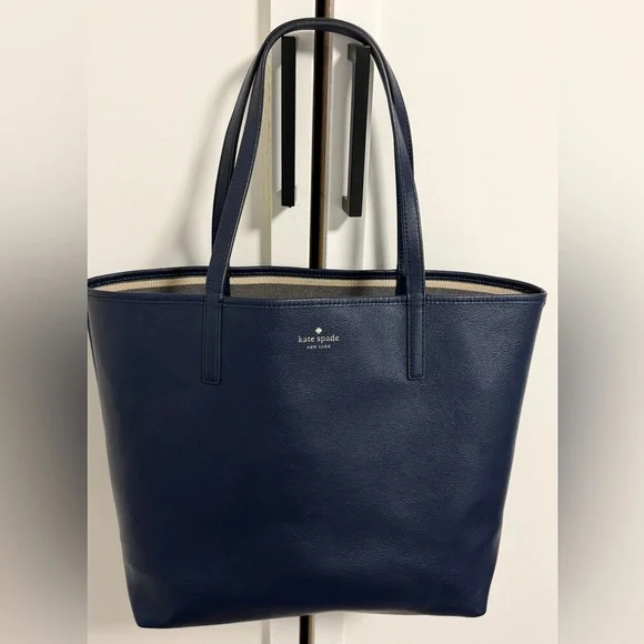 Kate Spade Navy and Cream Striped Tote - Picture 6 of 6